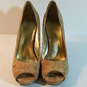 Nine West Cork Embossed Leather Stilleto Pumps 7.5